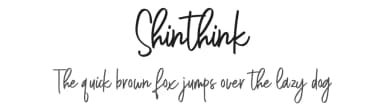 Shinthink by alphArtype — Script Handwritten Font — thumbnail 1