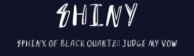 Shiny by sphnyn23 — Script Handwritten Font — thumbnail 2