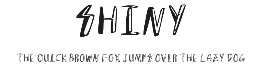 Shiny by sphnyn23 — Script Handwritten Font
