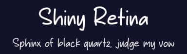 Shiny Retina by MJType — Script Handwritten Font — thumbnail 2