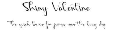Shiny Valentine by Harjuno Kristanto — Script Handwritten Font — thumbnail 1