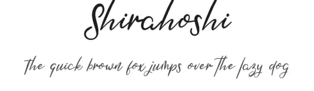 Shirahoshi by Hyee Gun — Script Handwritten Font