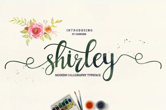 Shirley Font by VanRoem — Script Handwritten Font — preview 1