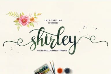 Shirley Font by VanRoem — Script Handwritten Font — thumbnail 1