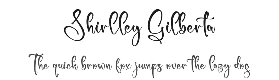 Shirlley Gilberta by Letterena Studios — Script Handwritten Font
