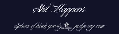 Shit Happens by Billy Argel Fonts ® — Script Handwritten Font — thumbnail 2