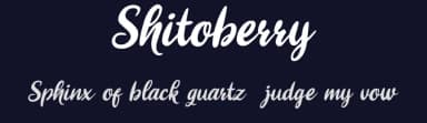 Shitoberry by cove703 — Script Handwritten Font — thumbnail 2
