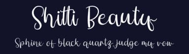 Shitti Beauty by Integritype Studio — Script Handwritten Font — thumbnail 2