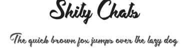 Shity Chats by Billy Argel Fonts ® — Script Handwritten Font — thumbnail 1