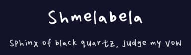 Shmelabela by Ela Tan — Script Handwritten Font — thumbnail 2