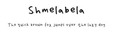 Shmelabela by Ela Tan — Script Handwritten Font — thumbnail 1