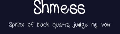 Shmess by Lindsey Johnson — Script Handwritten Font — thumbnail 2