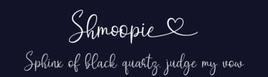 Shmoopie by Hamzah Muhamad Ihsan — Script Handwritten Font — thumbnail 2