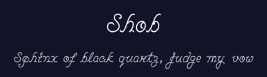 Shob by Rajdeepgiri Goswami — Script Handwritten Font — thumbnail 2