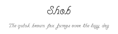 Shob by Rajdeepgiri Goswami — Script Handwritten Font — thumbnail 1