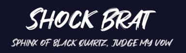 Shock Brat by Khurasan — Script Handwritten Font — thumbnail 2