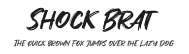 Shock Brat by Khurasan — Script Handwritten Font — thumbnail 1