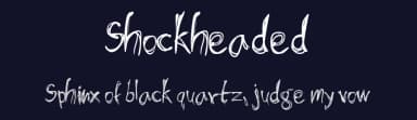 Shockheaded by Meir Sadan — Script Handwritten Font — thumbnail 2