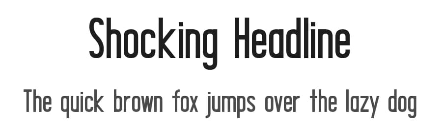 Shocking Headline by Chequered Ink — Sans Serif Font