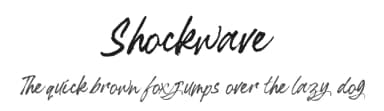 Shockwave by InspiraType — Script Handwritten Font — thumbnail 1