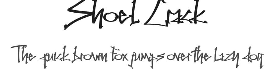 Shoel Crack by Muhammad Ahwal Bobby — Script Handwritten Font