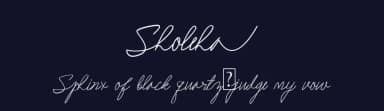 Sholeha by aptfahmi — Script Handwritten Font — thumbnail 2
