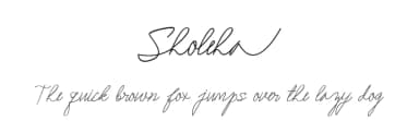 Sholeha by aptfahmi — Script Handwritten Font — thumbnail 1