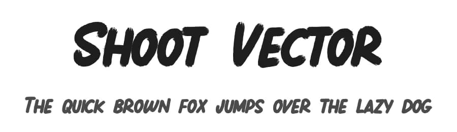 Shoot Vector by Graphicfresh — Script Handwritten Font