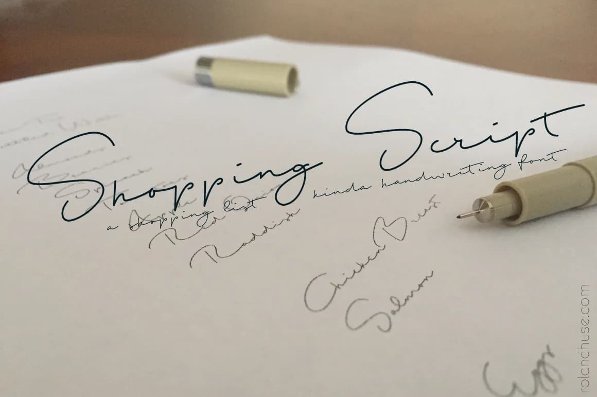 Shopping Script Font by Roland Hüse Design — Script Handwritten Font — preview 1