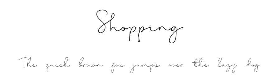 Shopping by Andika Fez — Script Handwritten Font — preview 1
