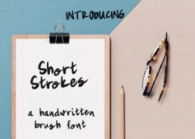 Short Strokes Font by lunarctic — Script Handwritten Font — thumbnail 1