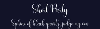 Short Party by Hamzah Muhamad Ihsan — Script Handwritten Font — thumbnail 2