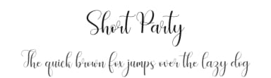 Short Party by Hamzah Muhamad Ihsan — Script Handwritten Font — thumbnail 1