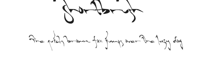 Shortbrush by Måns Grebäck — Script Handwritten Font