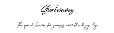 Shortwaves by Maulana Creative — Script Handwritten Font — thumbnail 1