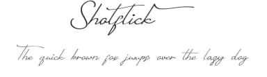 Shotflick by Calligraphy Fonts — Script Handwritten Font — thumbnail 1