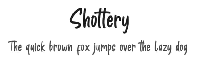 Shottery by Letterrendra — Script Handwritten Font