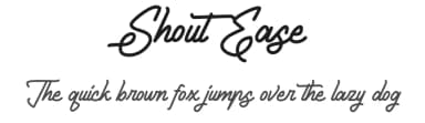 Shout Ease by Vunira Design — Script Handwritten Font — thumbnail 1