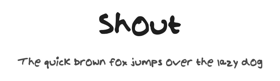Shout by Craig Axxie — Script Handwritten Font