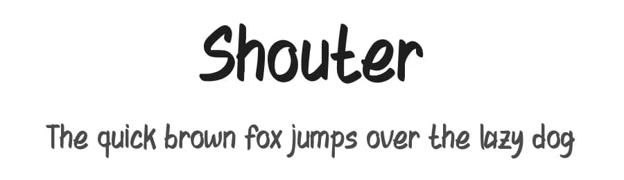 Shouter by Modestype Studio — Script Handwritten Font
