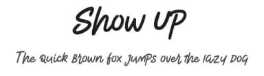 Show Up by Typefactoryco — Script Handwritten Font — thumbnail 1