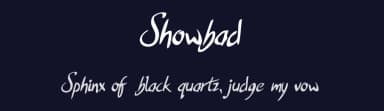 Showbad by ijem — Script Handwritten Font — thumbnail 2