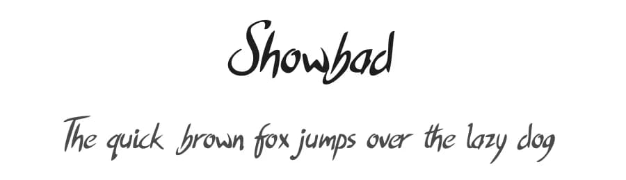 Showbad by ijem — Script Handwritten Font