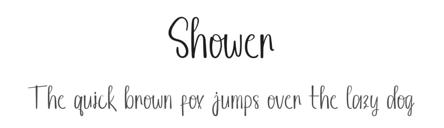 Shower by Inermedia Studio — Script Handwritten Font