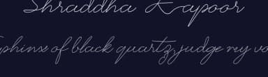 Shraddha Kapoor by Inermedia Studio — Script Handwritten Font — thumbnail 2