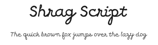 Shrag Script by Dathan Boardman — Script Handwritten Font