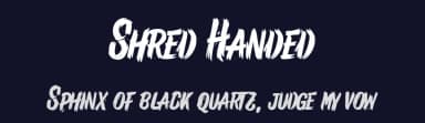 Shred Handed by Chequered Ink — Script Handwritten Font — thumbnail 2