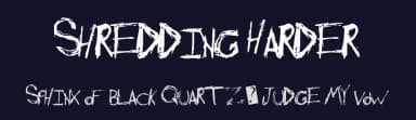 Shredding Harder by Xerographer Fonts — Script Handwritten Font — thumbnail 2