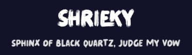 Shrieky by Gassstype — Script Handwritten Font — thumbnail 2