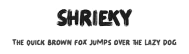 Shrieky by Gassstype — Script Handwritten Font — thumbnail 1